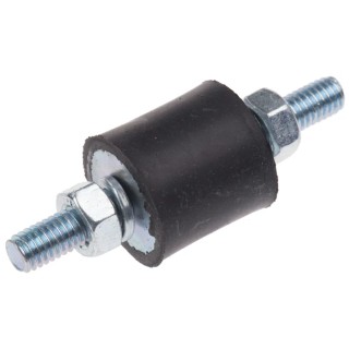 FIBET M6 x 18 mm Anti-Vibration Mount Male to Male Bobbin with 17.6 daN Compression, 20 mm OD, 56 mm Height 2020VV18-45