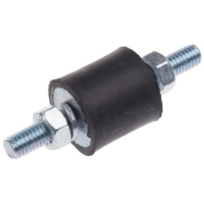 FIBET M6 x 18 mm Anti-Vibration Mount Male to Male Bobbin with 17.6 daN Compression, 20 mm OD, 56 mm Height 2020VV18-45