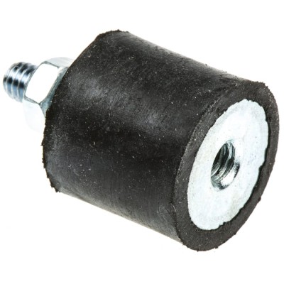 FIBET M4 x 10 mm Anti-Vibration Mount Male to Female Bobbin with 9 daN Compression, 16 mm OD, 15 mm H 1615VD10-35