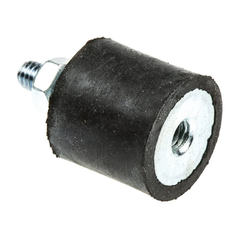 FIBET M4 x 10 mm Anti-Vibration Mount Male to Female Bobbin with 9 daN Compression, 16 mm OD, 15 mm H 1615VD10-35