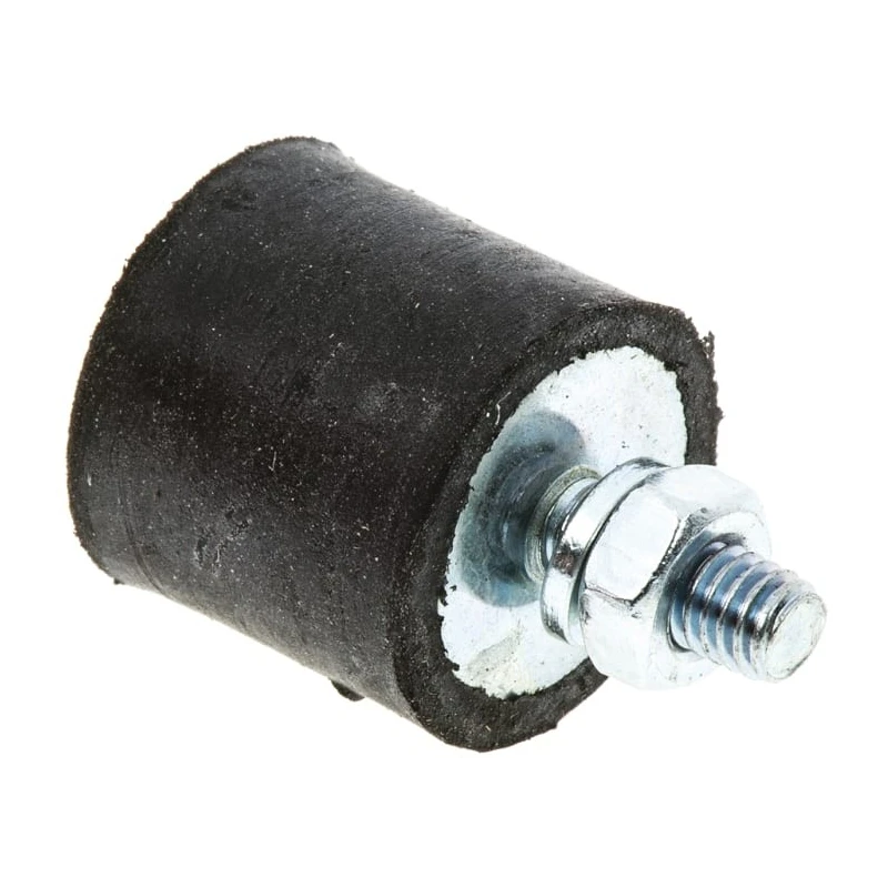 FIBET M4 x 10 mm Anti-Vibration Mount Male to Female Bobbin with 9 daN Compression, 16 mm OD, 15 mm H 1615VD10-35