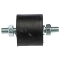 FIBET M10 x 25 mm Anti-Vibration Mount Male to Male Bobbin with 208 daN Compression, Natural Rubber, 50 mm OD 5040VV25-60