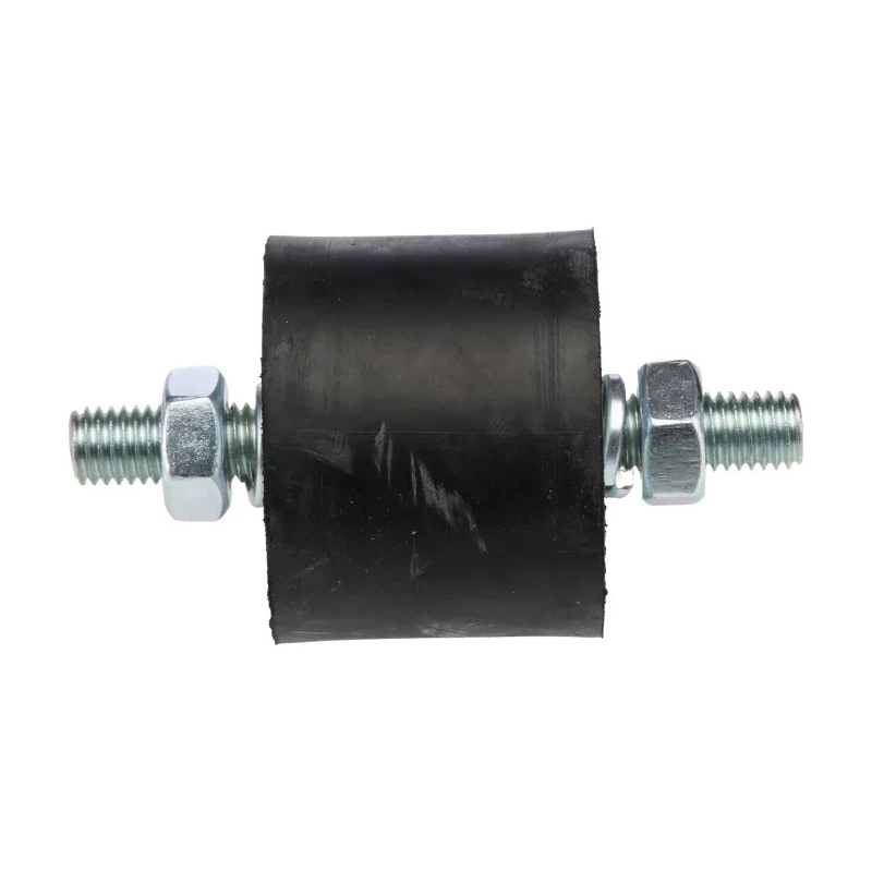 FIBET M10 x 25 mm Anti-Vibration Mount Male to Male Bobbin with 208 daN Compression, Natural Rubber, 50 mm OD 5040VV25-60