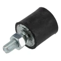FIBET Anti-Vibration Mount Male to Female Bobbin M6 x 18 mm Thread, 18 daN Compression Load, 20 mm OD, 38 mm 2020VD18-45