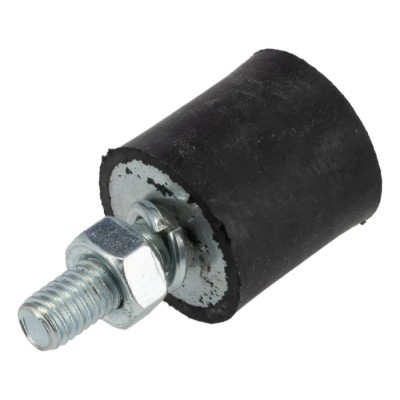 FIBET Anti-Vibration Mount Male to Female Bobbin M6 x 18 mm Thread, 18 daN Compression Load, 20 mm OD, 38 mm 2020VD18-45