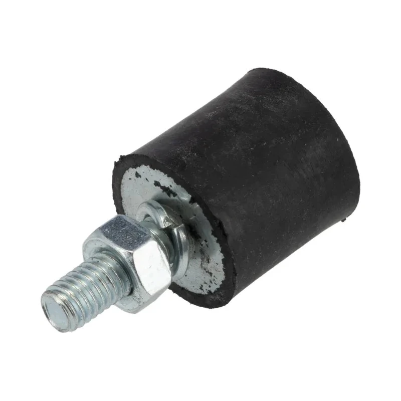 FIBET Anti-Vibration Mount Male to Female Bobbin M6 x 18 mm Thread, 18 daN Compression Load, 20 mm OD, 38 mm 2020VD18-45