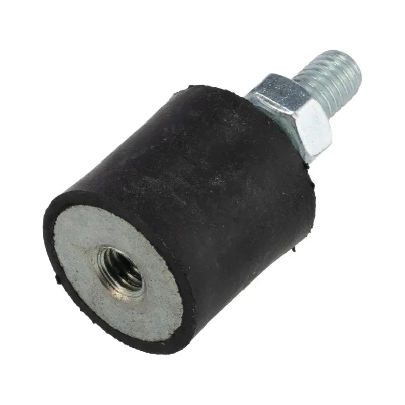 FIBET Anti-Vibration Mount Male to Female Bobbin M6 x 18 mm Thread, 18 daN Compression Load, 20 mm OD, 38 mm 2020VD18-45