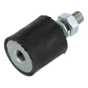 FIBET M6 x 18 mm Anti-Vibration Mount, Male to Female Bobbin, Natural Rubber, 20 mm OD, 38 mm Height, 33.6 kg 2020VD18-60
