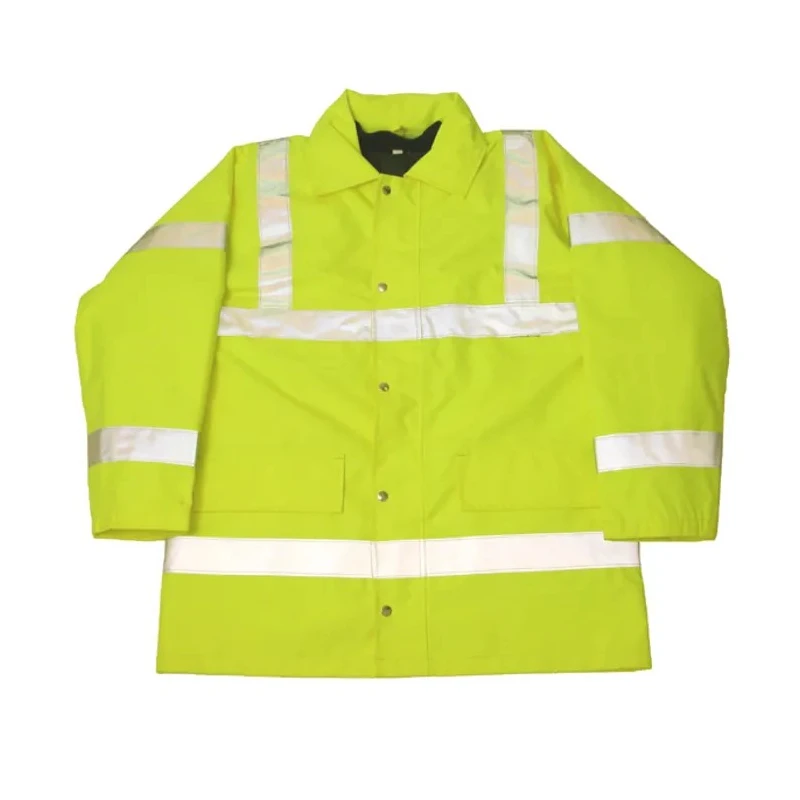 Orbit International Yellow Unisex Hi Vis Jacket, Size L, Hooded, Polyester Lining, EN 471, CE Certified HV10