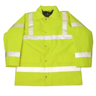 Orbit International Yellow Unisex Hi Vis Jacket, Size S, Hooded, Polyester Lining HV10