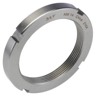 SKF Lock Nut Bearing Assembly with 70mm Inside Diameter, 85x92x12 mm Dimensions for Locking Device MB 14 KM 14