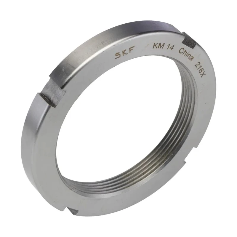 SKF Lock Nut Bearing Assembly with 70mm Inside Diameter, 85x92x12 mm Dimensions for Locking Device MB 14 KM 14