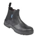 Himalayan Black Steel Toe Capped Men's Safety Boots, Size EU 43 UK 9 US 10, Stainless Steel Midsole, Oil and Slip 151B-09