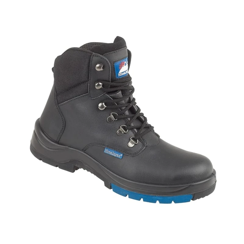 Himalayan Black Steel Toe Capped Men's Safety Boots Size UK 7 EU 41 Slip Resistant SRC EN ISO 20345:2011 5104-07