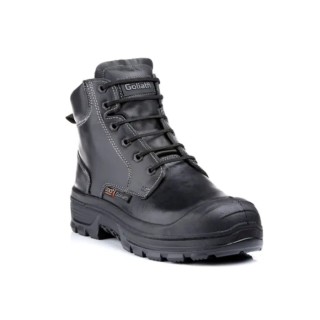 Goliath Black Aluminium Toe Capped Men's Safety Boots EU Size 45 UK 11 US 12 with Stainless Steel Midsole F2AR1338