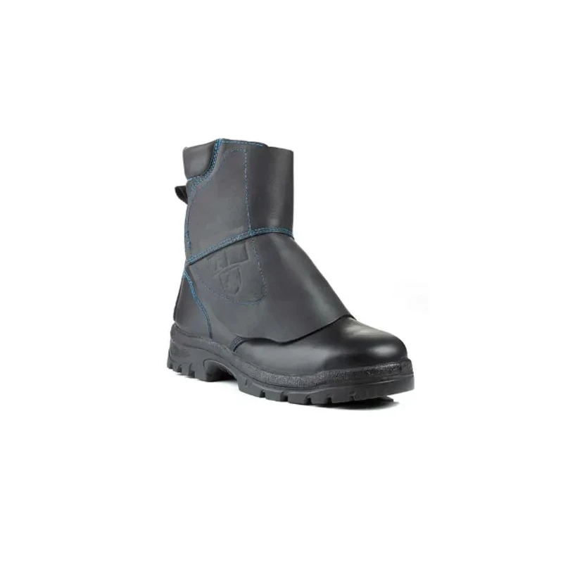 Goliath Black Steel Toe Capped Men's Safety Boots Size 7 EU 41 Heat Resistant Oil Resistant Slip Resistant HM2006WSI