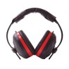 Portwest Ear Defender with Headband, 31 dB SNR, Black and Red Cup Colour, CE Certified PW43