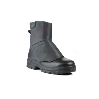 Goliath Black Steel Toe Capped Men's Safety Boots Size 9 EU 43 Flame Resistant Leather Upper HM2006WSI