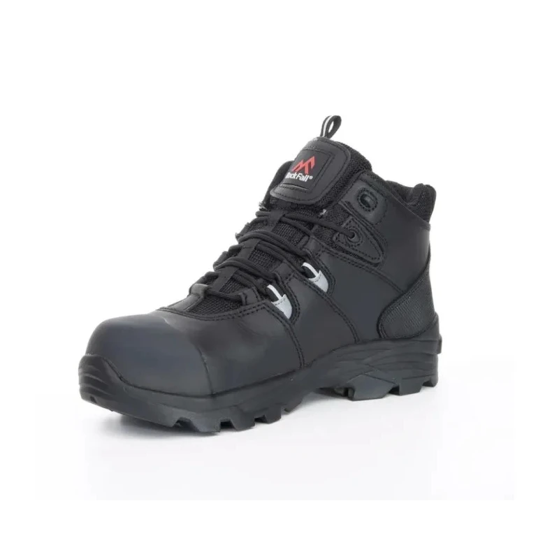 Rockfall Rhyolite Men's Black Fibreglass Toe Capped Safety Boots Size UK 8 EU 42 SRC Slip Resistant EN ISO 20345:2011 TC3000