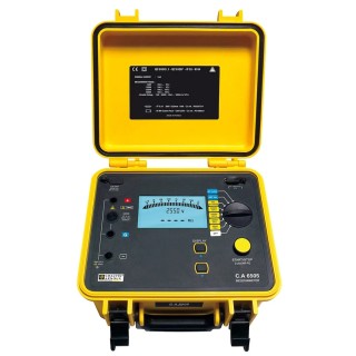 Chauvin Arnoux Insulation Tester CA 6505 40 V Min, 5100 V Max, 10 TΩ Resistance, CAT III Safety Level P01139714