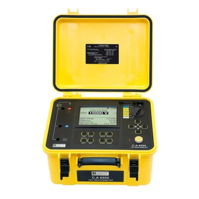 Chauvin Arnoux Insulation Tester 40 V Min, 15 kV Max CAT IV CA 6555 P01139716