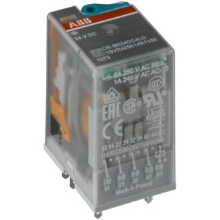 ABB CR Series Electromechanical Interface Relay, DIN Rail Mount, 125 V DC Coil, SPDT Contact 1SVR405612R8200 CR-M125DC3