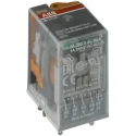 ABB CR Series Electromechanical Interface Relay, DIN Rail Mount, 48V AC Coil, SPDT Contacts 1SVR405611R5100 CR-M048AC2L