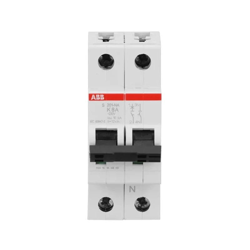 ABB System Pro M Compact S200 Miniature Circuit Breaker, 1-Pole, 8A, Type K, 400V AC, 6 kA Breaking Capacity 2CDS251103R0407