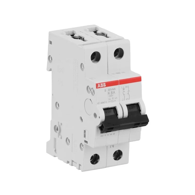 ABB System Pro M Compact S200 Miniature Circuit Breaker, 1-Pole, 8A, Type K, 400V AC, 6 kA Breaking Capacity 2CDS251103R0407