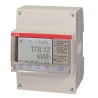 ABB 1 Phase Direct Connected LCD Energy Meter, A41 Series, 80A Current Rating, IEC 2CMA170503R1000 A41 MON MOD 80A SILVER M