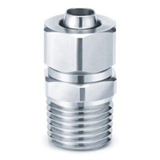 SMC Pneumatic Straight Threaded Adapter 12mm Push-in Male 1/4 in R KFG2