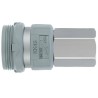 SMC Stainless Steel Quick Air Coupling Female Rc Thread Type 1 Mpa Maximum Operating Pressure KK3S-02F