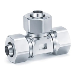 SMC Pneumatic Fitting Stainless Steel Insert Union Tee Push-in 8 mm to 6 mm KFG2