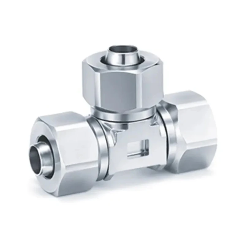 SMC Pneumatic Fitting Stainless Steel Insert Union Tee Push-in 8 mm to 6 mm KFG2 