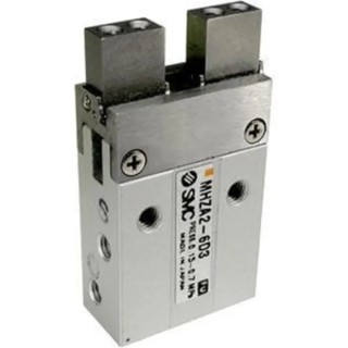 SMC 2 Finger Single Acting Parallel Pneumatic Gripper, Bore Diameter 6mm, Max Operating Pressure 7 bar, MHZA2-6S