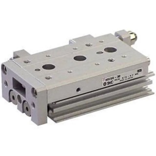 SMC Pneumatic Guided Cylinder 12mm Bore Double Acting Through Hole Mount Aluminium Alloy Body MXS Series MXS12-75AS