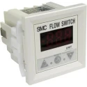 SMC Integrated Display Flow Sensor for Air with 0.5L/min to 10.5L/min Flow Rate, 24V, 80mA, IP40, Series PF2A3 