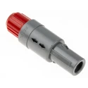 LEMO Circular Connector 2 Contacts Cable Mount 14 mm Plug Male IP50 Redel P Series PAG.M0.2GL.AC52R