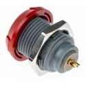 LEMO Circular Connector 2 Contacts Panel Mount Socket Female 600V 10A Polymer Housing IP50 Redel P Series PKG.M0.2GL.LR
