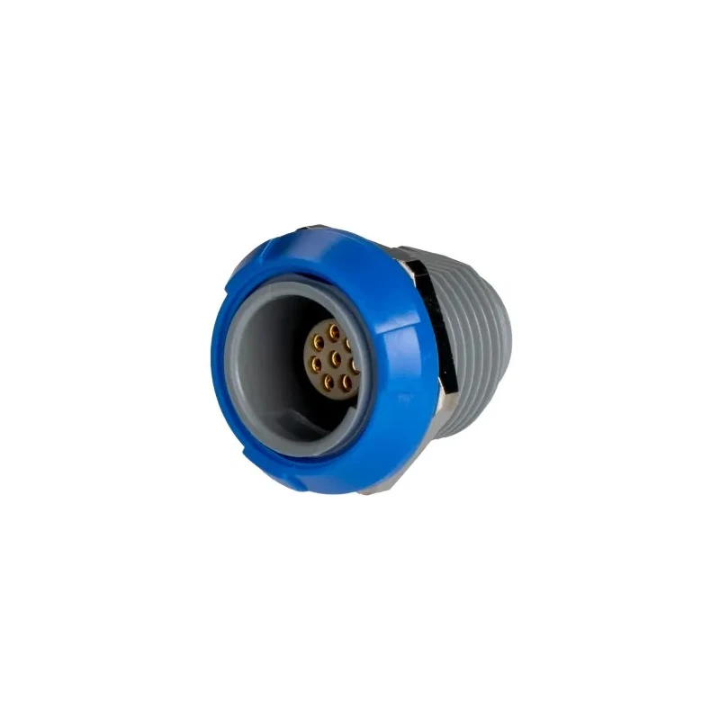 LEMO Circular Connector, 8 Contacts, Panel Mount Socket, Female, IP50, Redel P Series PKG.M0.8GL.LA