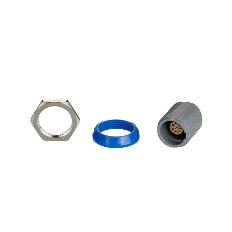 LEMO Circular Connector, 8 Contacts, Panel Mount Socket, Female, IP50, Redel P Series PKG.M0.8GL.LA