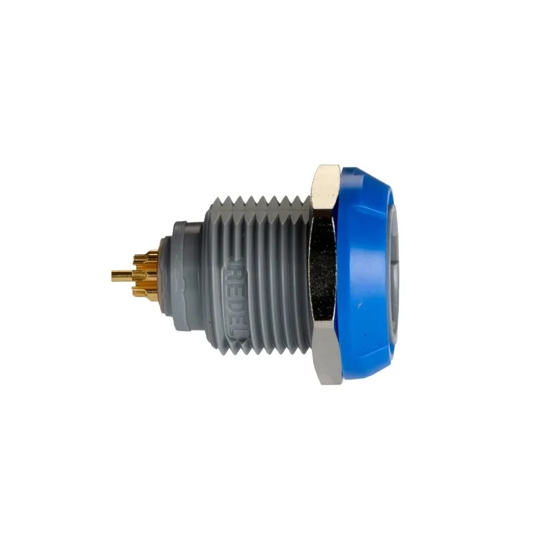 LEMO Circular Connector, 8 Contacts, Panel Mount Socket, Female, IP50, Redel P Series PKG.M0.8GL.LA