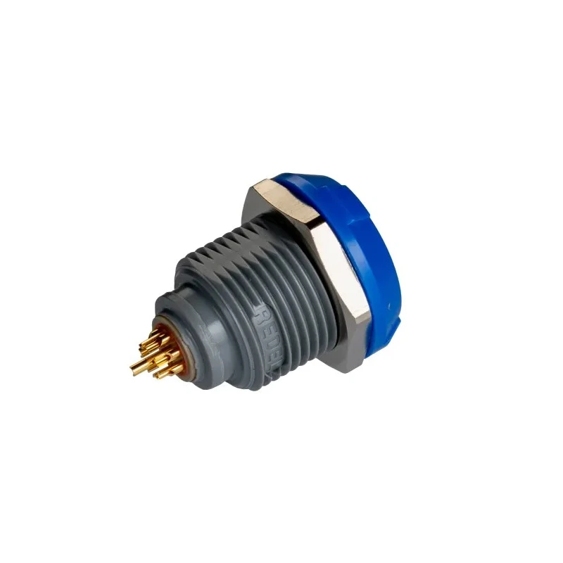 LEMO Circular Connector, 8 Contacts, Panel Mount Socket, Female, IP50, Redel P Series PKG.M0.8GL.LA