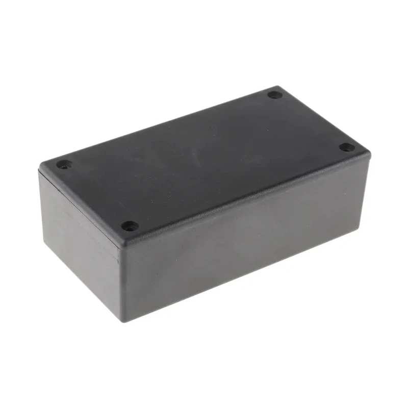RS PRO Black Two Part ABS Enclosure with Black Lid, 40.9 mm x 120.9 mm x 65.5 mm 237-4353