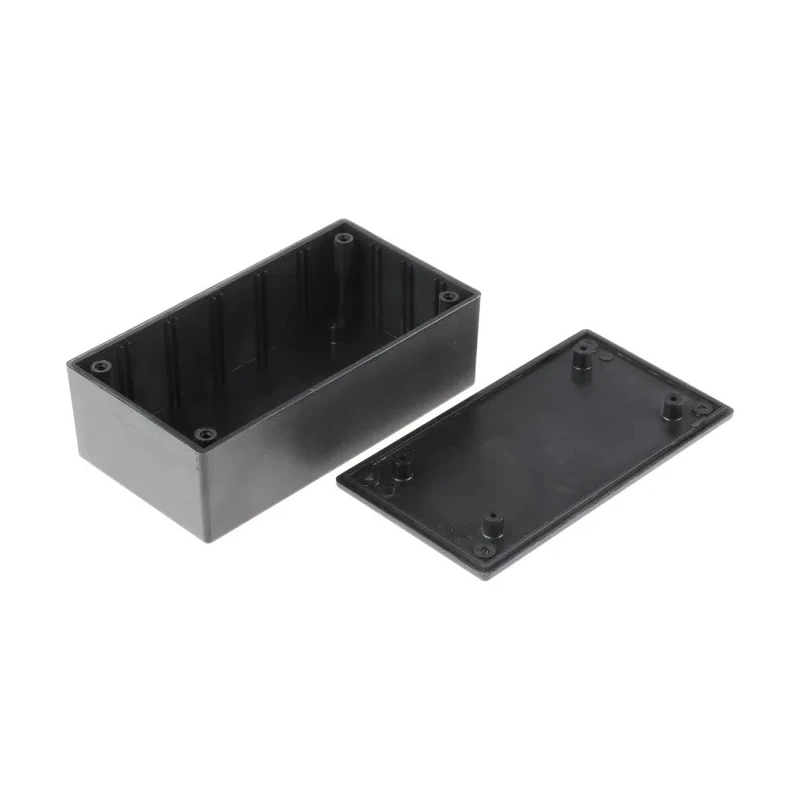 RS PRO Black Two Part ABS Enclosure with Black Lid, 40.9 mm x 120.9 mm x 65.5 mm 237-4353