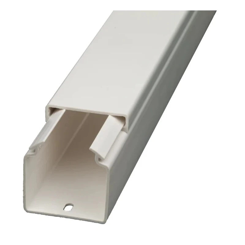 RS PRO White Open Slot Cable Trunking W30mm x D30 mm x L2 m Polyvinyl Chloride W30mm