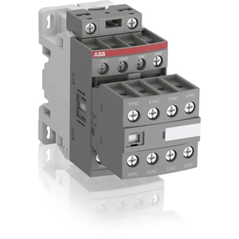 ABB NFZ80E-20 Contactor Relay, 12V dc Coil Voltage, 8 Poles, 6A Contact Current, 140W Power Rating, DIN Rail Mount NFZ80E-20