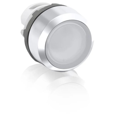ABB MP1 Series Clear Momentary Push Button Head, 22.5 mm Cutout Diameter, IP20 & IP66 Protection 1SFA611100R3008 MP1-30C