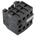 ABB Auxiliary Contact Block, 4 Contact 4 NC, Front Mount, 6 A Contact Current, 440 V Contact 1SBN010140R1204 CA4-04N