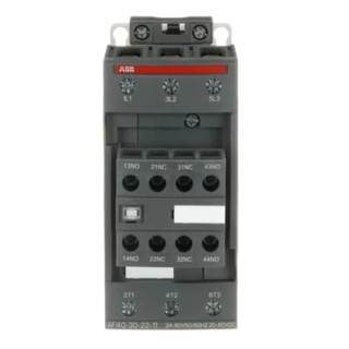 ABB AF Series Contactor 3-Pole 70 A 18.5 kW Motor Control Coil Voltage 60V 1SBL347001R1122